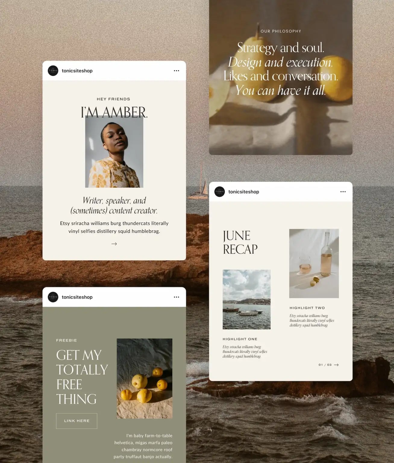 Bijou Social Media Canva Templates