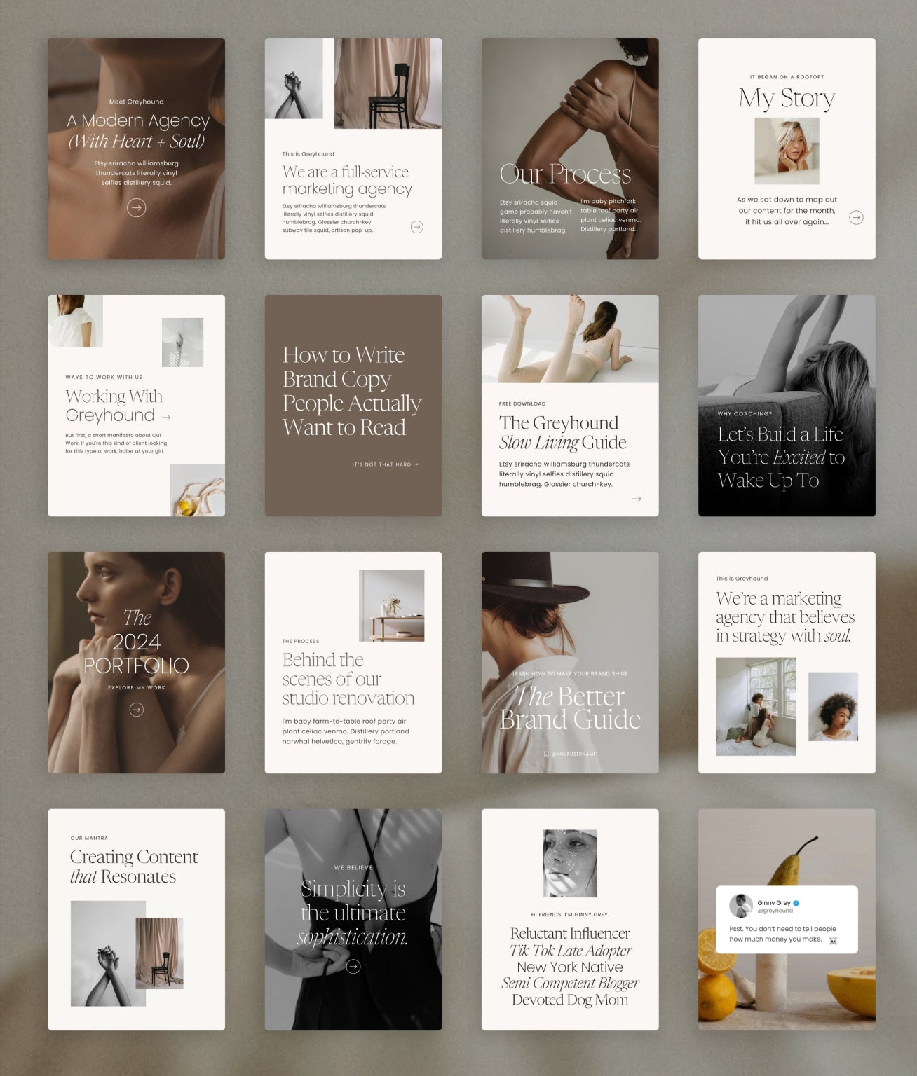 Greyhound Social Media Canva Templates