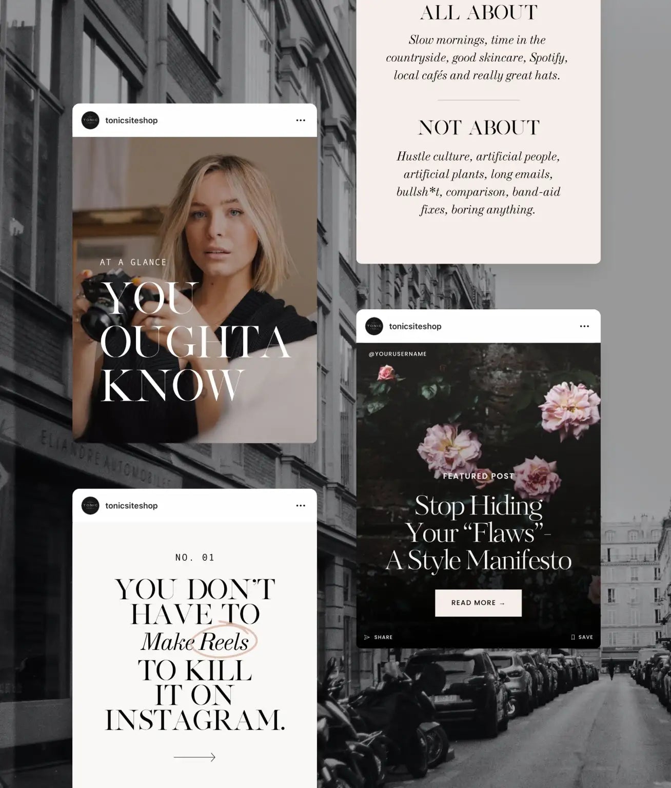 Manhattan Social Media Canva Templates
