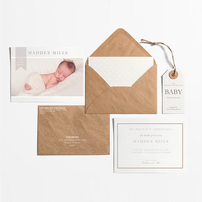 Free Baby Announcement Template